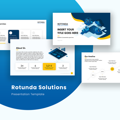 Design a sharp and modern Powerpoint Template for a DATA firm! Design by Graph Zoon