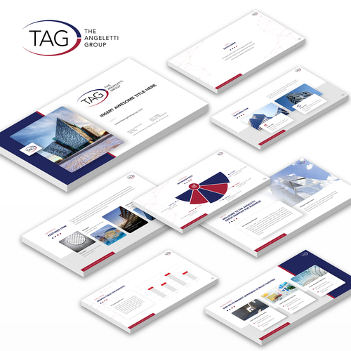 Professional and modern powerpoint template that is easy to edit for use across a variety of clients Design by Andre Nafilata