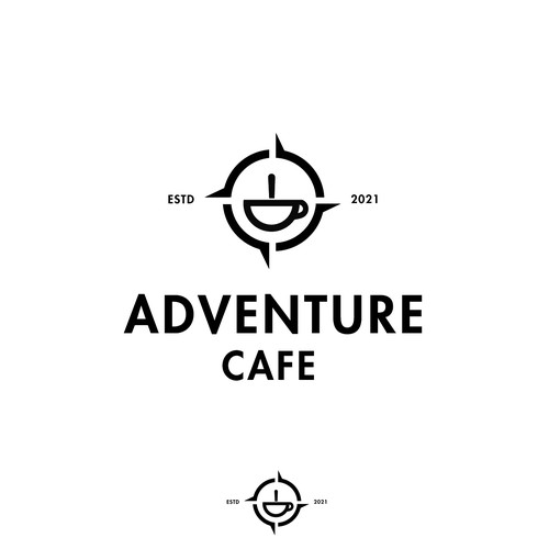 eye-catching logo for new cafe Design by Fortuna Design