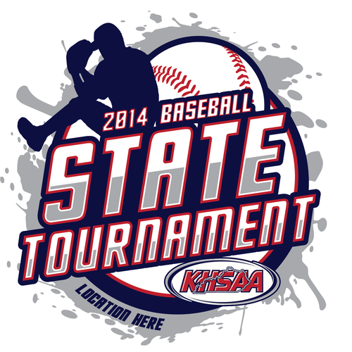 Baseball State Championships  Tournament Shirt Design Template