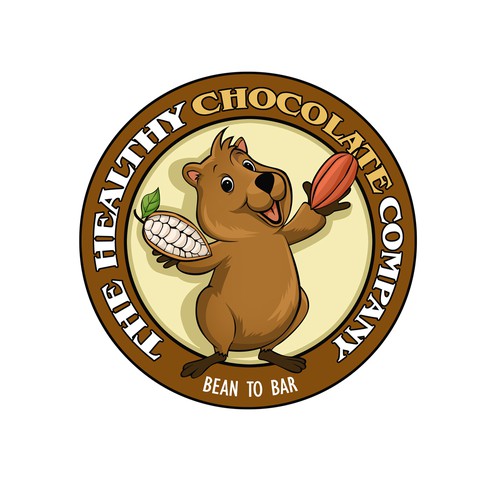 The Healthy Chocolate Company needs our happy mascot to be drawn and immortalised. Design by patpinky