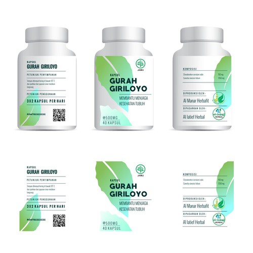 Design a Fresh, Simple, and Neat Label for An Herbal Supplement Bottle デザイン by Insan_M