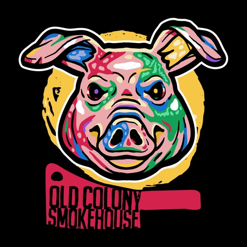 Design a gritty, valiant pig for our barbecue restaurant Design by swayzo