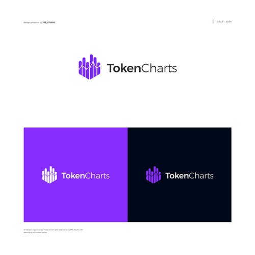 Designs | Modern logo for blockchain charting website | Logo design contest