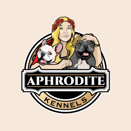 Diseño de Design logo for French Bulldog breeder In Music City Aphrodite Kennels de infernal kiss