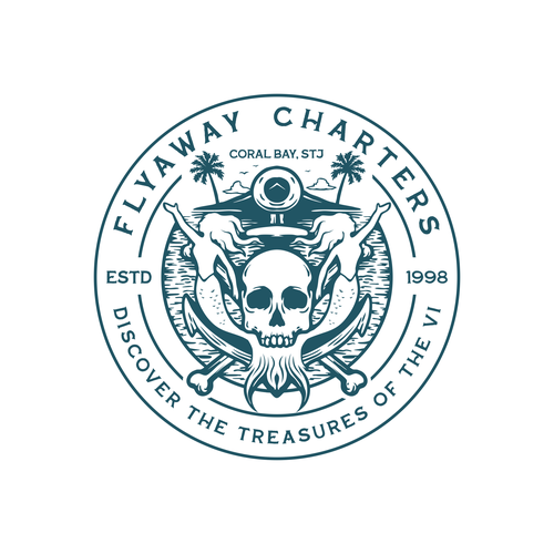 FlyAway Pirate Stickers - FlyAway Charters VI