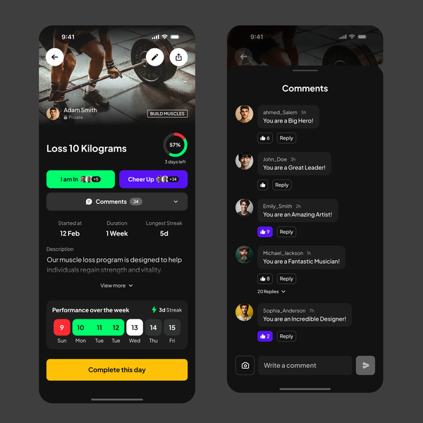 Social Habit Tracking App