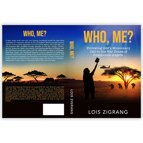 Create an Awesome Nonfiction Book Cover about a Missionary in War-Torn South Africa Design by Nitsua