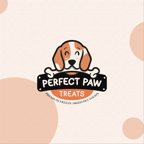 Perfect Paw Treats Modern & Vibrant Happy Logo Design by shiera_creativa♥