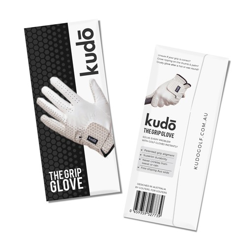 Modern Golf glove packaging contest! Design by Shisiouk