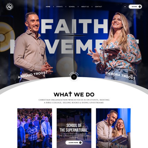 Designs | Design a attractive website for Faith Movement! Really clear ...