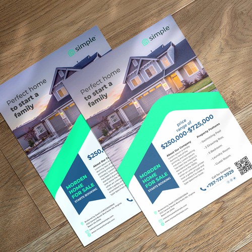 Eye catching real estate flyer Design by Moi_Designers