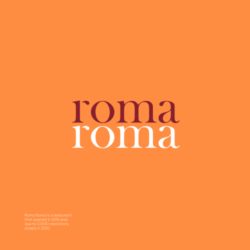 Roma Roma Logo Desing Design von OuuuO