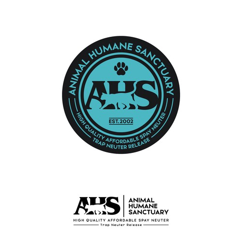 99NONPROFITS: Classy Logo For High Quality Low-Cost Spay Neuter Clinic & Animal Welfare Organization Design by B"n"W