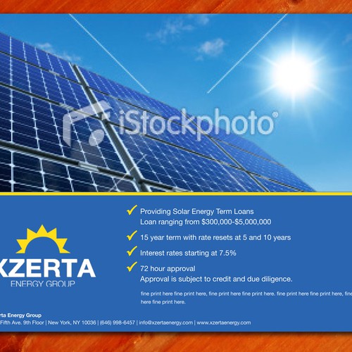 Flyer design for a Solar Energy firm Design von msusantio