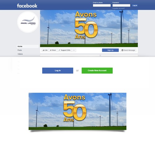 Portada de Facebook propuesta en el concurso por Abbe