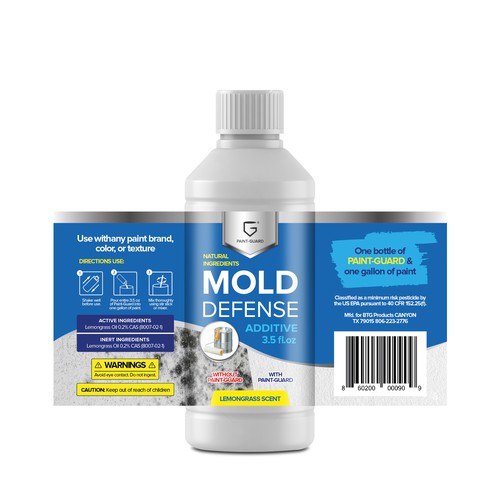 Paint Additive Label Redesigned for Store Shelves Design by creationMB