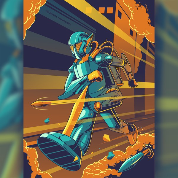 Design by Raftor ✏️ titled "THE ULTIMO CYBORG"