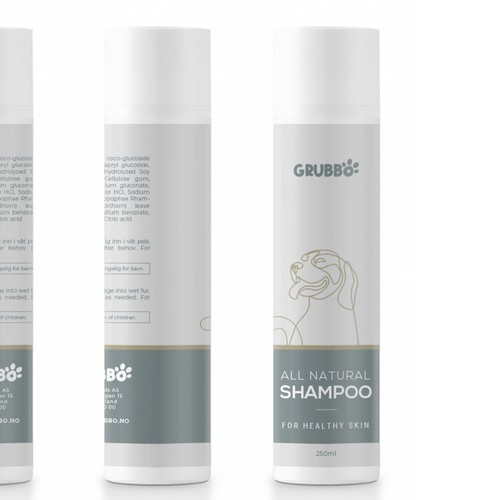 Design label for dog shampoo Design by intanamir