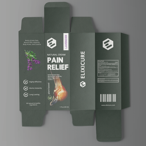 Pain Relief Cream Packaging Design by t1.std