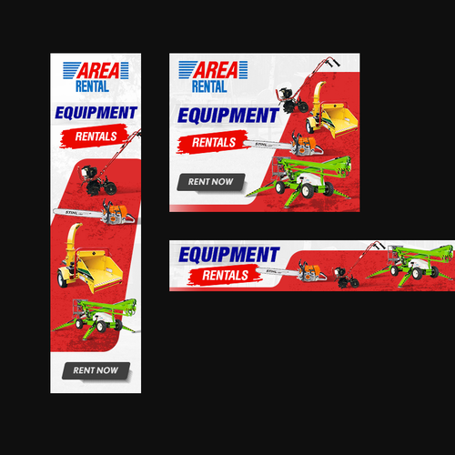 Designs | Banner Ads For Equipment Rental | Banner ad contest