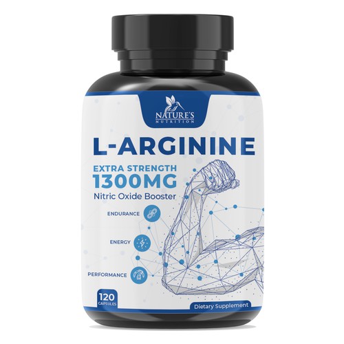 Powerful L-Arginine Capsules Design Needed for Nature's Nutrition Design by EsoWorld