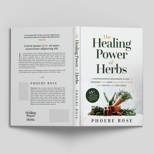 We Need a Classy, Modern, and Professional Book Cover on Medicinal Herbs Design by Tiago Pereira