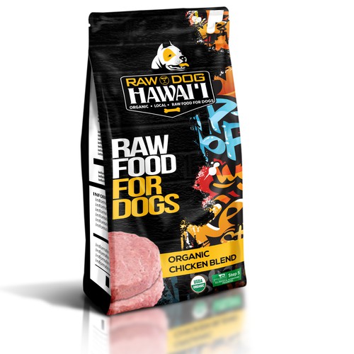 Game Changer Frozen Organic, Raw Dog food needs a kickass packaging design -- Are you up to it? Design by Whitefox 85