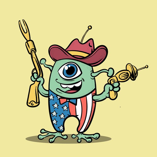 Mascot for Uranus Fudge Factory and General Store Design by Judgestorm