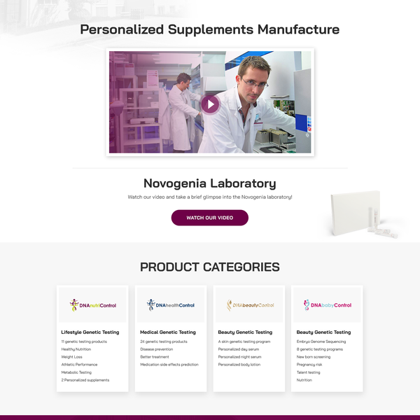 Genetic Testing Company Website