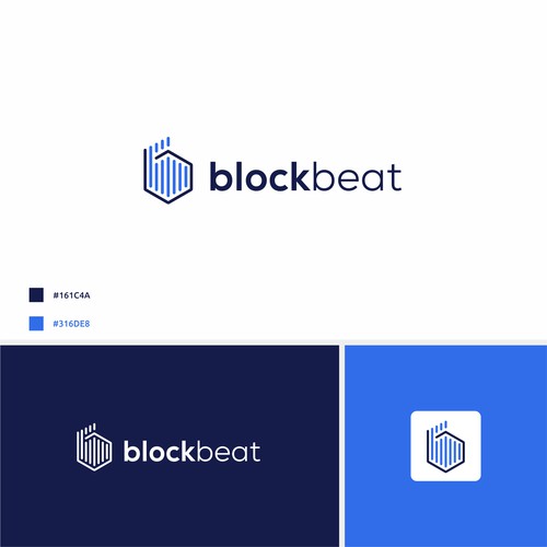 BlockBeat Crypto News Platform Logo Design Design by BuanaDesign