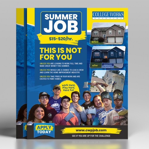 Summer Job Full Page Magazine Ad Design by Maximillian