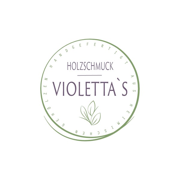 Design by creative_cherry titled "Logo für Violettas's Holzschmuck"