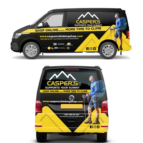 We new eye catching branding for our new van