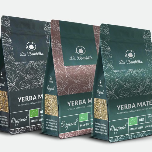 Minimalistic, modern, authentic packaging design for Yerba Maté (Flavor ...