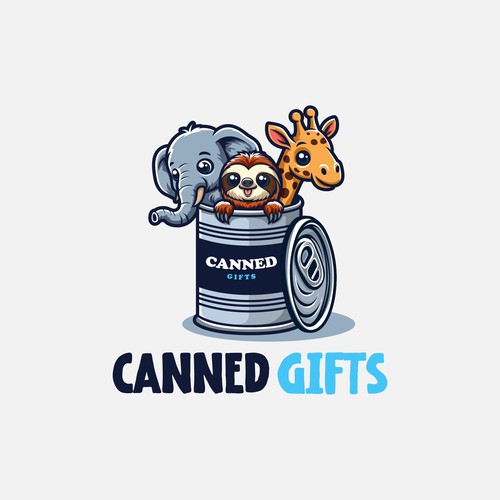 Create a fun logo for plush animals in a tin can Design by Brainbox Studio