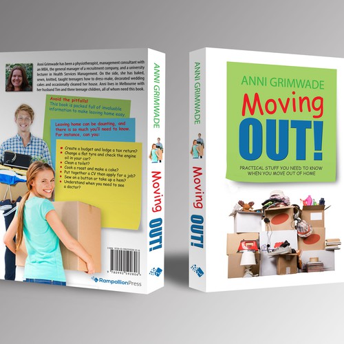 Design a fantastic cover for my book "Moving Out!" Design by A<>Z