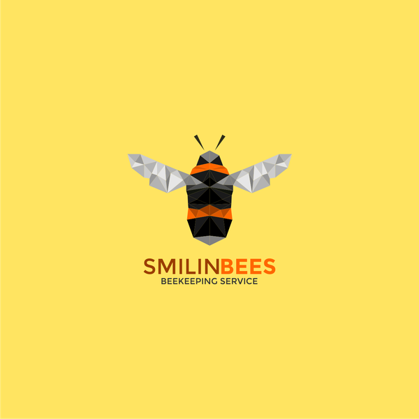 logo concept for smilin bee