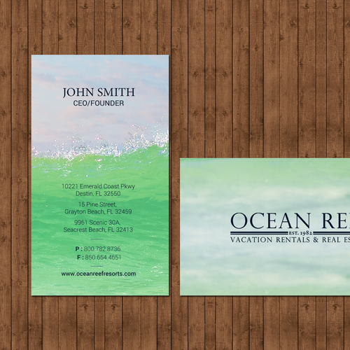 Design a fun, beach-inspired Business Card Design by chandrayaan.creative