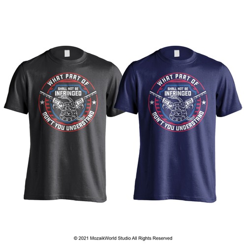 *GUARANTEED WINNER* 2nd Amendment Shirt - Patriotic Design by mozaikworld