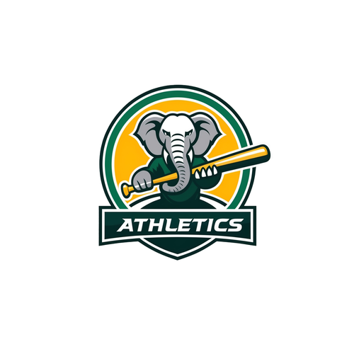 Travel Baseball Team Logo & Patch - Elephant Design by Flowbase