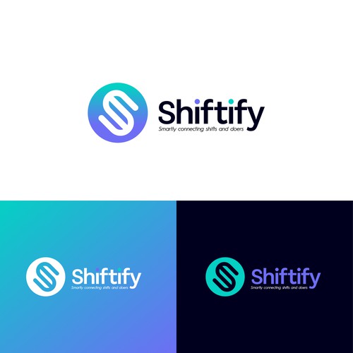 Minimalist and modern logo design for modern work shift management application Design by Dreamdesign007