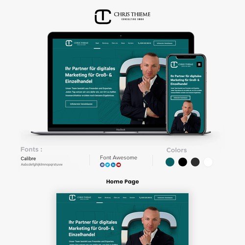 Web page design contest entry by Isaac Creative