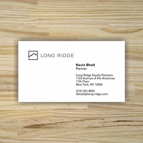 Design business card (not logo) for Long Ridge Equity Partners | Logo ...