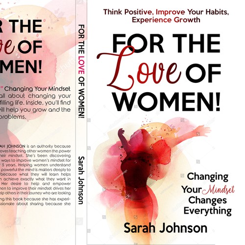 Creative book cover for the ultimate self help guide for women! Design by LSDdesign