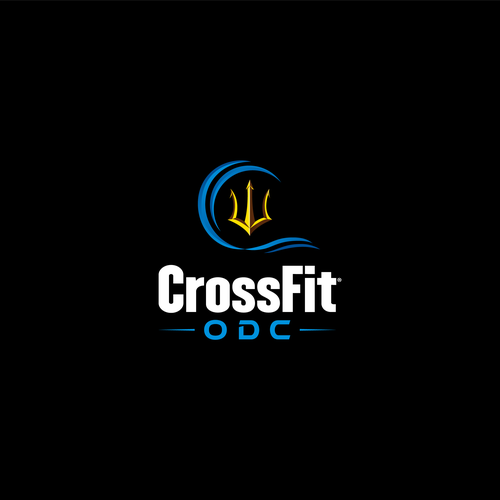 Logo pour une salle de CrossFit (France), thématique : trident, mer, odyssée, poseidon … Design by RahmaniaSafitri