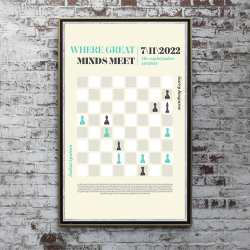 Chess poster theme Design by Halime