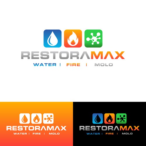 Restoration Company Branding. Design by Hajara Begum