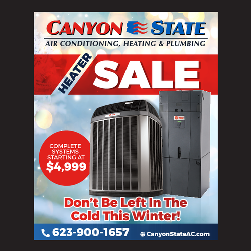 Newpaper Ad For Heating, Ventilation, and Air Conditioning (HVAC) Company - Wireframed and Ready! Design by Bennah