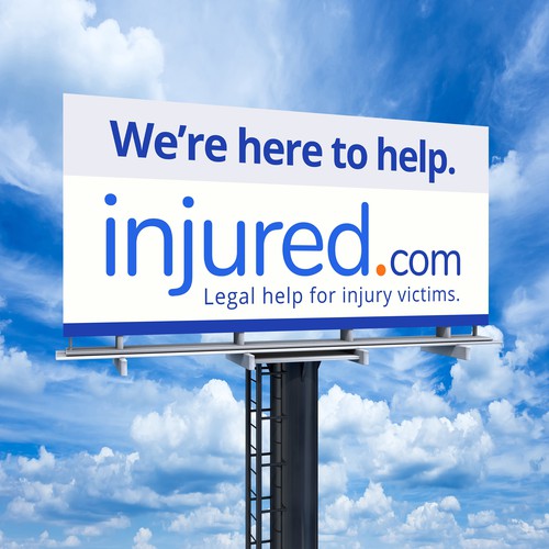 Injured.com Billboard Poster Design Design by SoftSkills